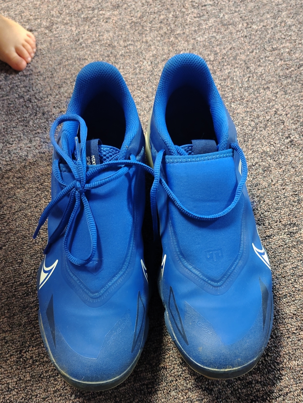 Men's Blue Nike Metal Cleats, Size 10, Nike Performance